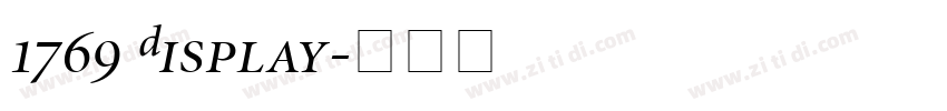 1769 Display字体转换